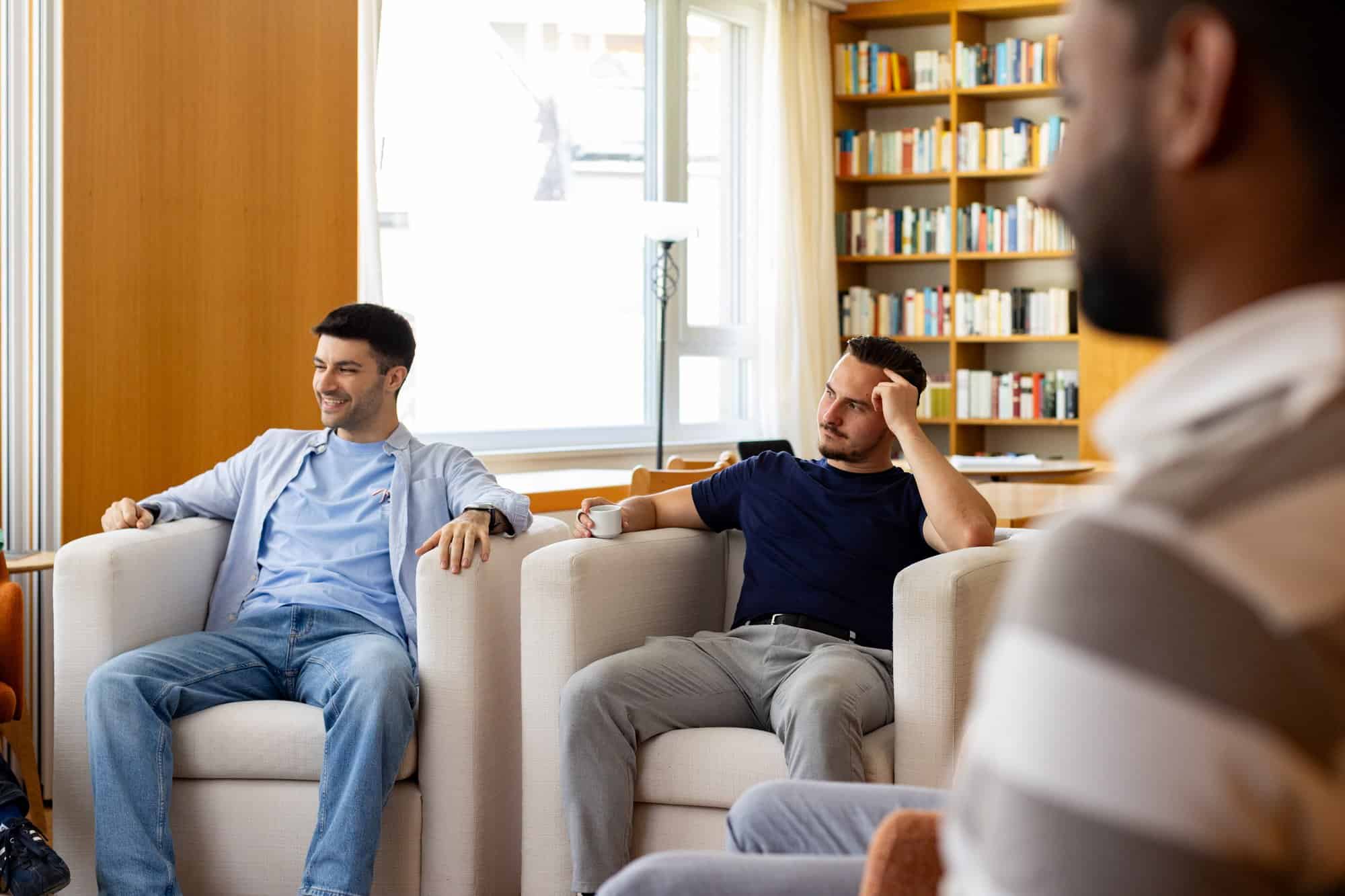 Persönliches Gespräch im UniClub