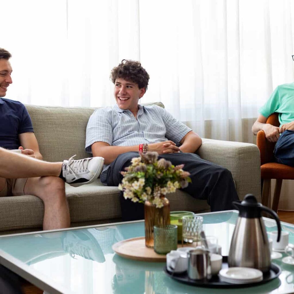 Gemütliches Wohnzimmer für die Hausgemeinschaft